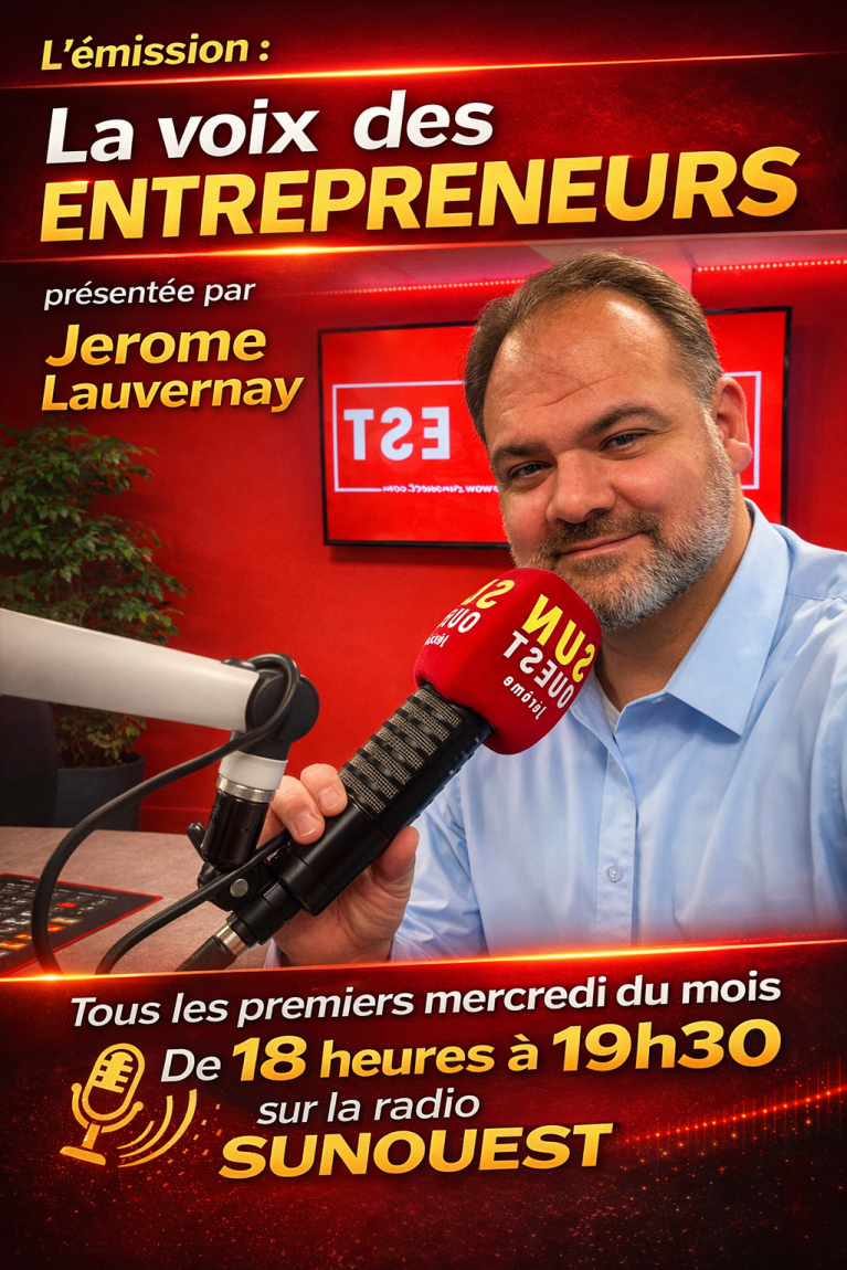Jerome Lauvernay présente l'emission la voix des entrepreneurs